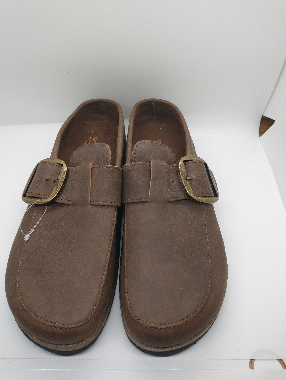 Mountain Sole White Mountain Brown Clogs Womens Size 9M Buckle Slip On Comfort